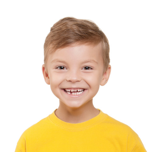 Child representing the preventative dentistry space maintainers (spacers) service